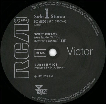 Eurythmics : Sweet Dreams (Are Made Of This) (12", Maxi)