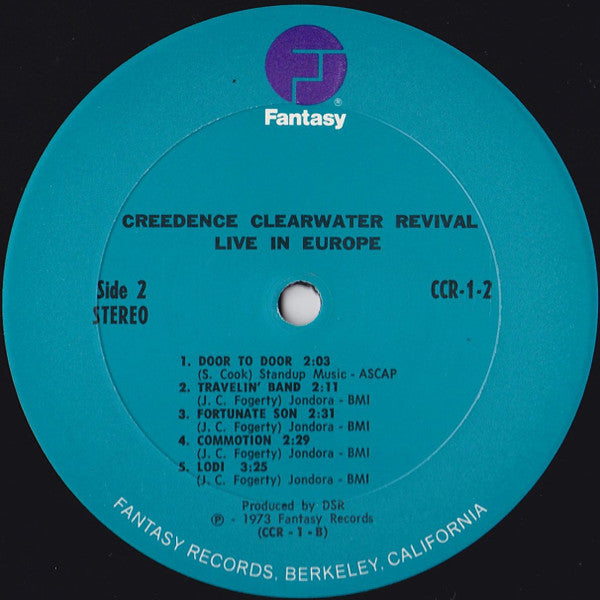 Creedence Clearwater Revival : Live In Europe (2xLP, Album, RE, Gat)