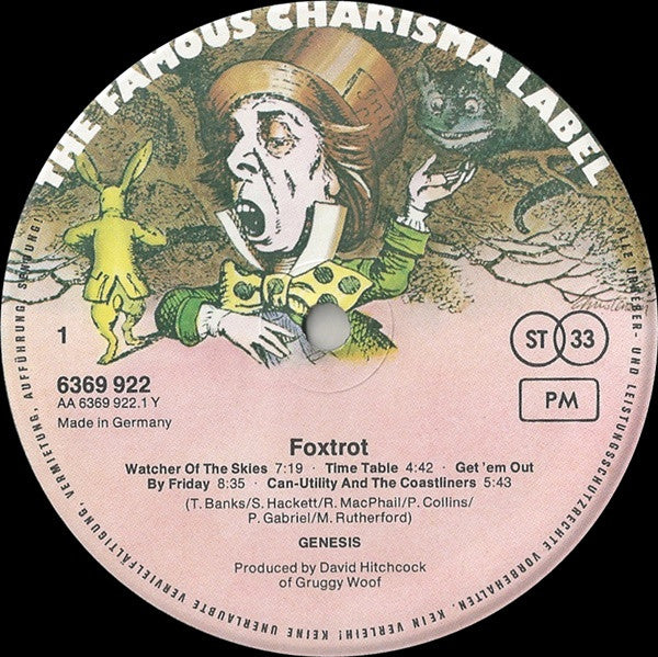 Genesis : Foxtrot (LP, Album, RP, Gat)