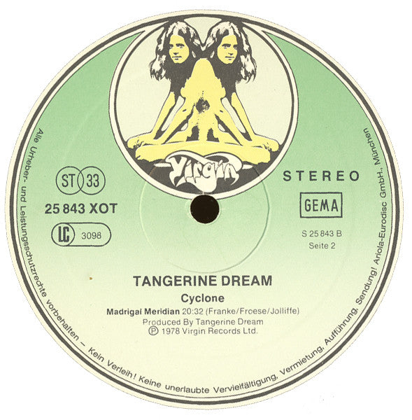 Tangerine Dream : Cyclone (LP, Album, Gat)