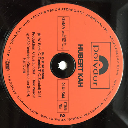 Hubert Kah : Rosemarie (Special Maxi Version) (12", Maxi)