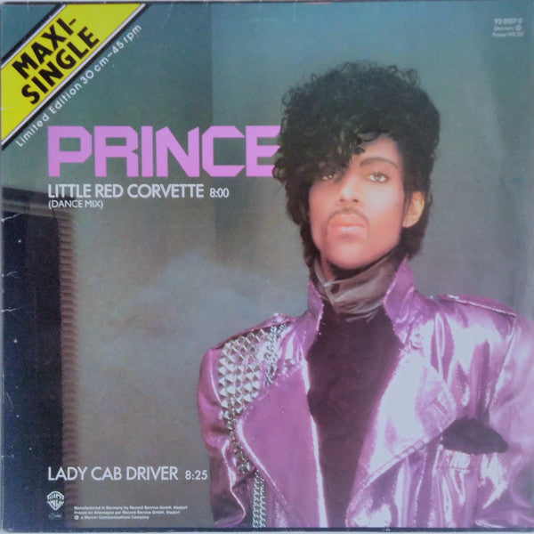 Prince : Little Red Corvette (Dance Mix) (12", Maxi, Ltd, RE)