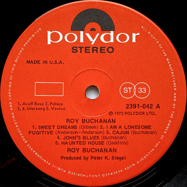 Roy Buchanan : Roy Buchanan (LP, Album, RE, US )