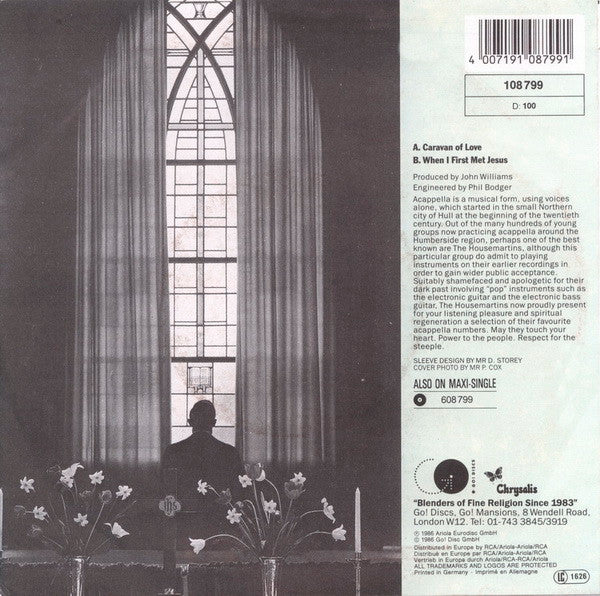 The Housemartins : Caravan Of Love (7", Single)