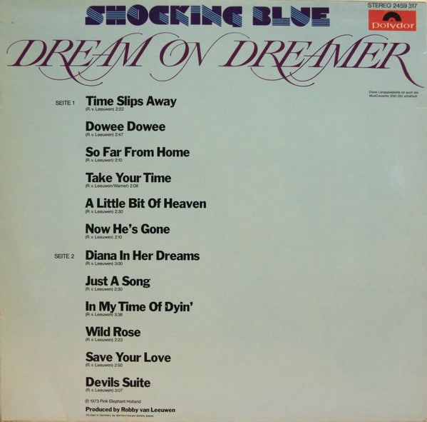 Shocking Blue : Dream On Dreamer (LP, Album)