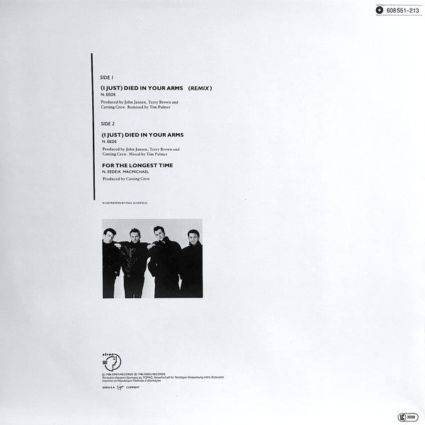 Cutting Crew : (I Just) Died In Your Arms (12", Single)