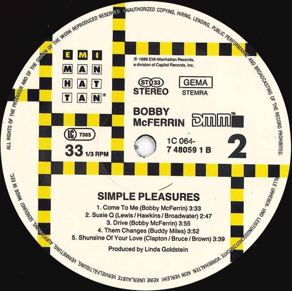Bobby McFerrin : Simple Pleasures (LP, Album)