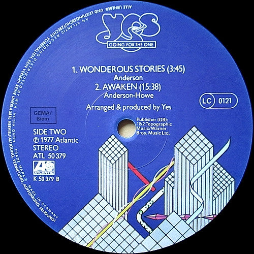Yes : Going For The One (LP, Album, RP, Tri)