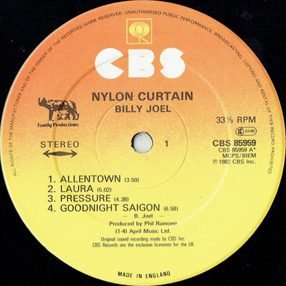 Billy Joel : The Nylon Curtain (LP, Album)