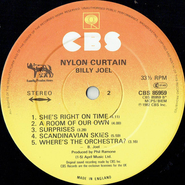 Billy Joel : The Nylon Curtain (LP, Album)