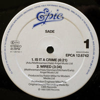 Sade : Is It A Crime? (12", Maxi)