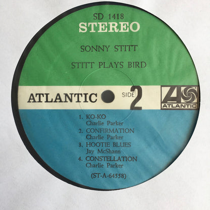 Sonny Stitt : Stitt Plays Bird (LP, Album, Pre)