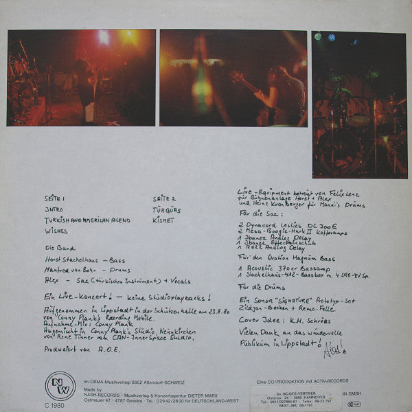 Alex Oriental Experience : Live! (LP, Album)