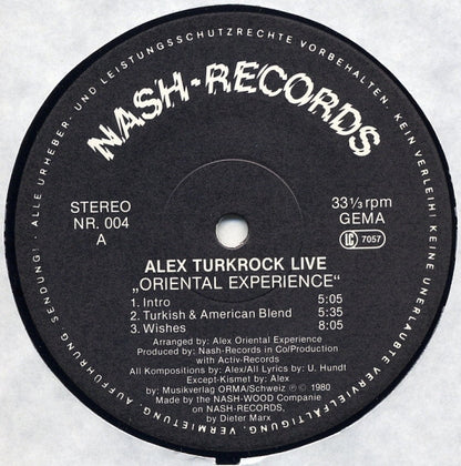 Alex Oriental Experience : Live! (LP, Album)