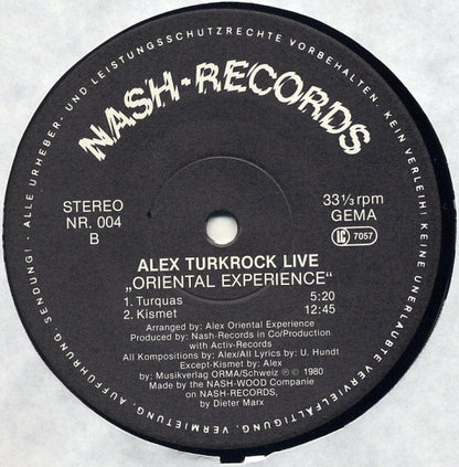 Alex Oriental Experience : Live! (LP, Album)