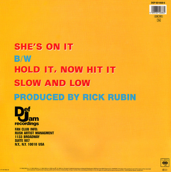 Beastie Boys : She's On It (12", Maxi)
