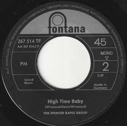 The Spencer Davis Group : Keep On Running (7", Single, Mono)