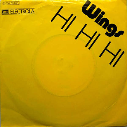 Wings (2) : Hi Hi Hi / C Moon (7", Single)
