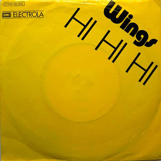 Wings (2) : Hi Hi Hi / C Moon (7", Single)