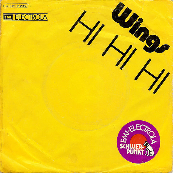 Wings (2) : Hi Hi Hi / C Moon (7", Single)