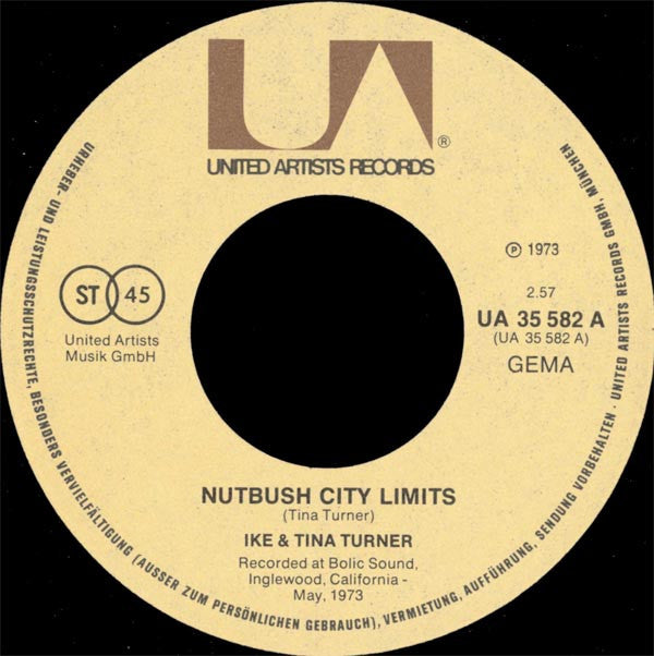 Ike & Tina Turner : Nutbush City Limits / Help Him (7", Single)