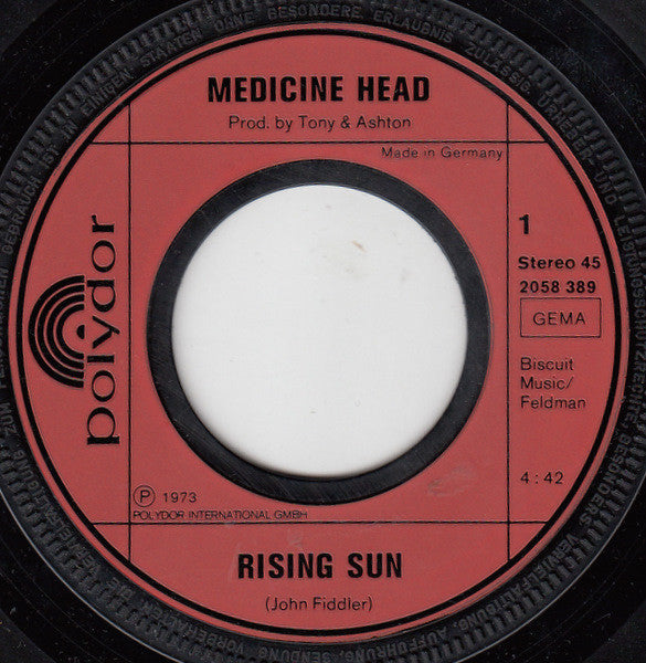 Medicine Head (2) : Rising Sun (7", Single)