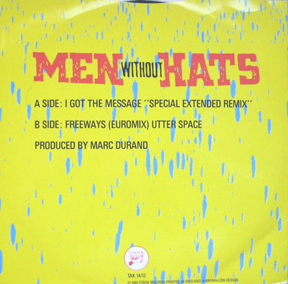 Men Without Hats : I Got The Message (12", Single)