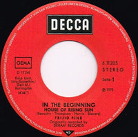 Frijid Pink : House Of The Rising Sun / Sing A Song For Freedom (7", Single, RE)