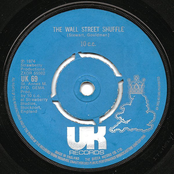 10 c.c.* : The Wall Street Shuffle (7", Single)