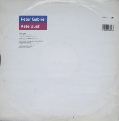 Peter Gabriel, Kate Bush : Don't Give Up (12", Single)