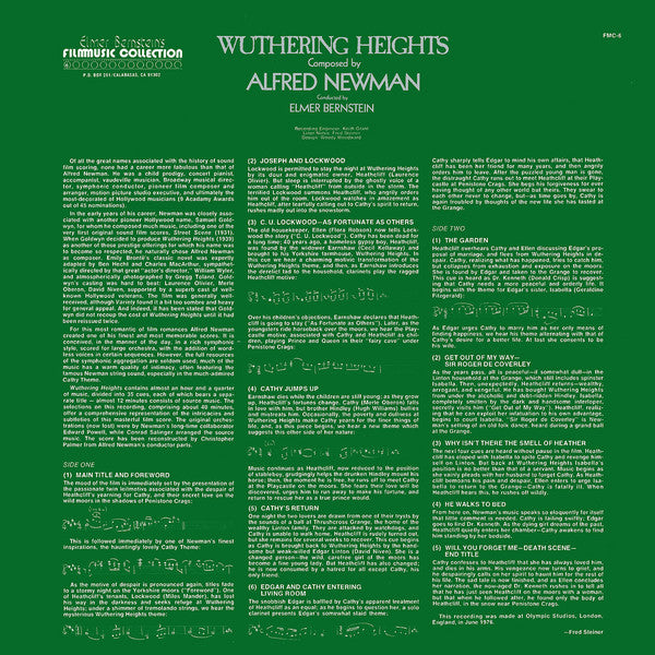 Alfred Newman : Wuthering Heights (LP, Album)
