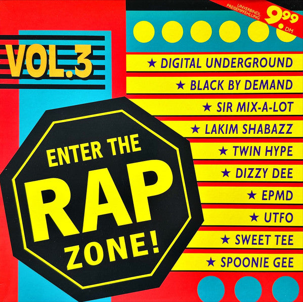 Various : Enter The Rap Zone! Vol. 3 (LP, Comp)