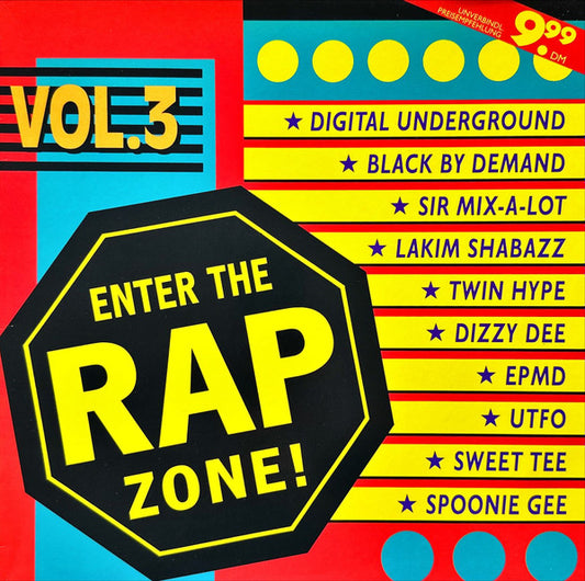 Various : Enter The Rap Zone! Vol. 3 (LP, Comp)