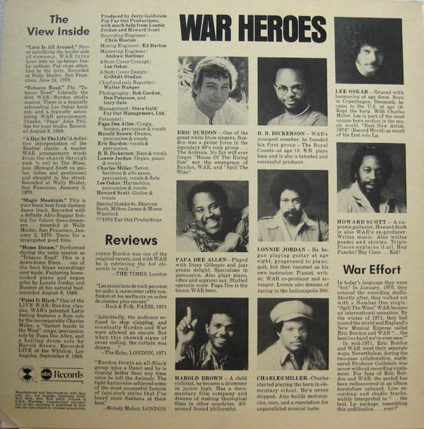 War Featuring Eric Burdon* : Love Is All Around (LP, Album)