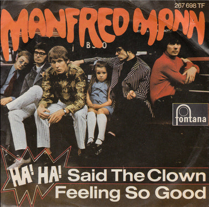Manfred Mann : Ha! Ha! Said The Clown (7", Single, Mono)
