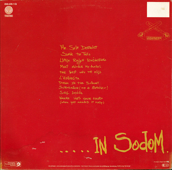 Soft Cell : This Last Night In Sodom (LP, Album)