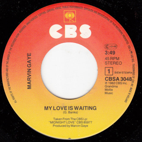 Marvin Gaye : My Love Is Waiting (7", Single)