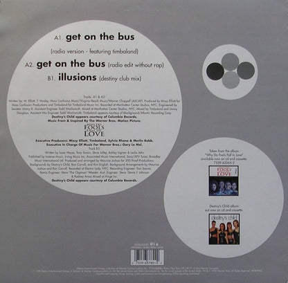 Destiny's Child Featuring Timbaland : Get On The Bus (12")