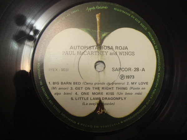 Wings (2) : Red Rose Speedway (Autopista Rosa Roja) (LP, Album)