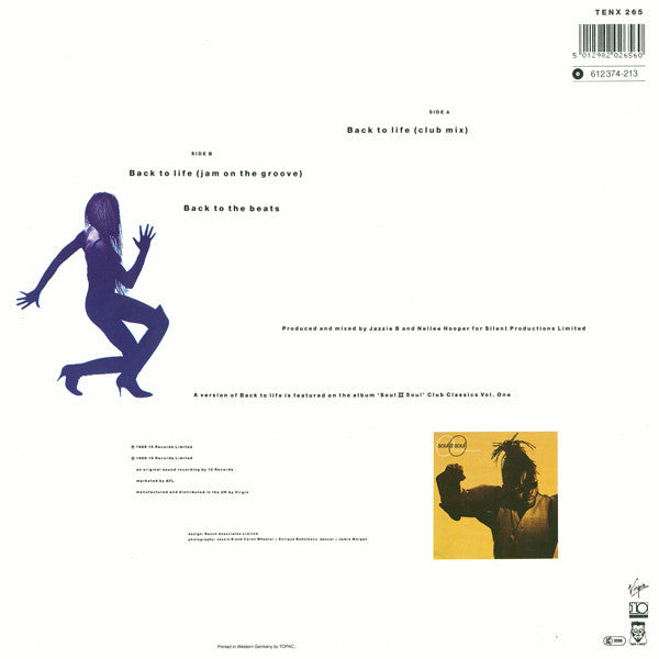 Soul II Soul : Back To Life (Club Mix) (12", Single)