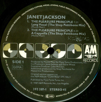 Janet Jackson : The Pleasure Principle (12")