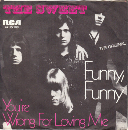 The Sweet : Funny, Funny (7", Single, Mono)
