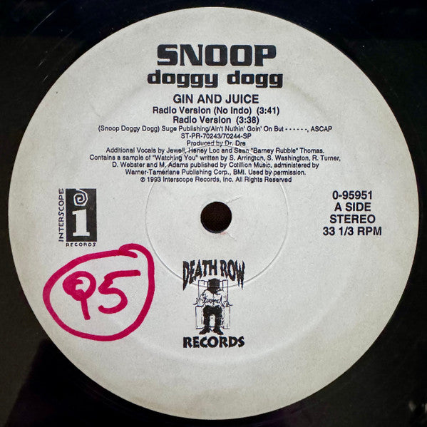 Snoop Doggy Dogg* : Gin And Juice (12")