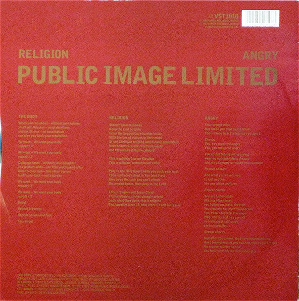 PIL* : The Body (12", Single)