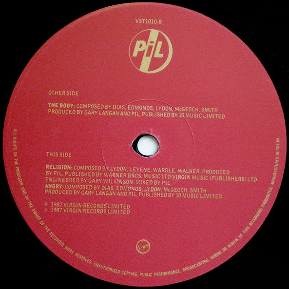 PIL* : The Body (12", Single)