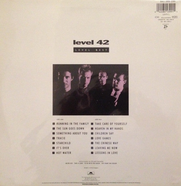 Level 42 : Level Best (A Collection Of Their Greatest Hits) (LP, Comp)