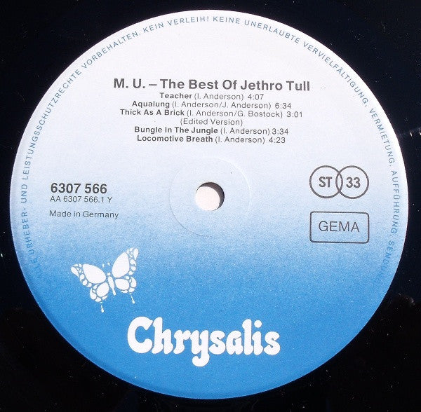 Jethro Tull : M.U. - The Best Of Jethro Tull (LP, Comp, RP)