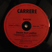 Saxon : Denim And Leather (LP, Album)
