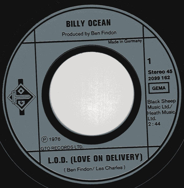 Billy Ocean : L.O.D. (Love On Delivery) (7", Single)