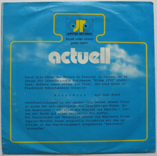 John Black : Accordion (7", Single, Promo)
